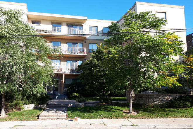 Front of building - One bedroom, furnished