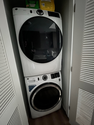 Washer and dryer - Life Tower Studio Apartment, 5th Floor Unit