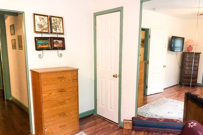 Longfellow Room closet door and dresser - Fully Furnished Bedroom House