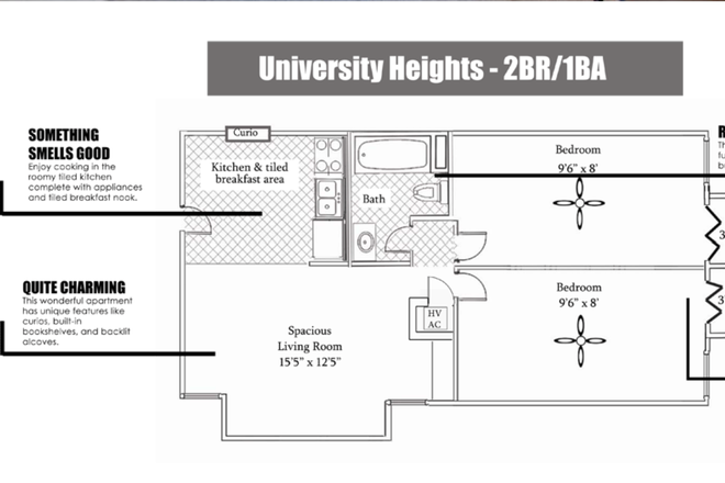 Floor plans - University Heights Apartment