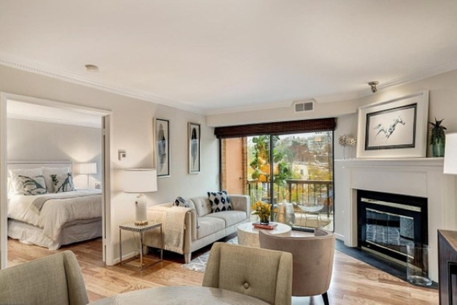 Living Room - Spacious 1 BR / 1 BA w/ Balcony & In-Unit Laundry on Wisconsin Ave/Glover Park