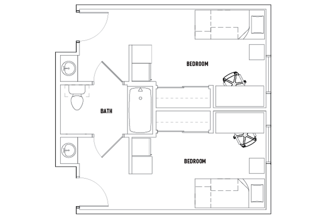 Floorplan - The Suites Rental