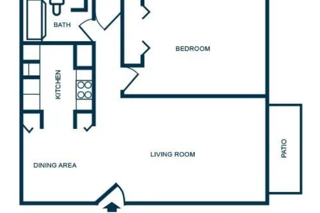 Floor Plan - Launch Apartments, 1Bed 1 Bath, Sublease, (Pets Allowed)