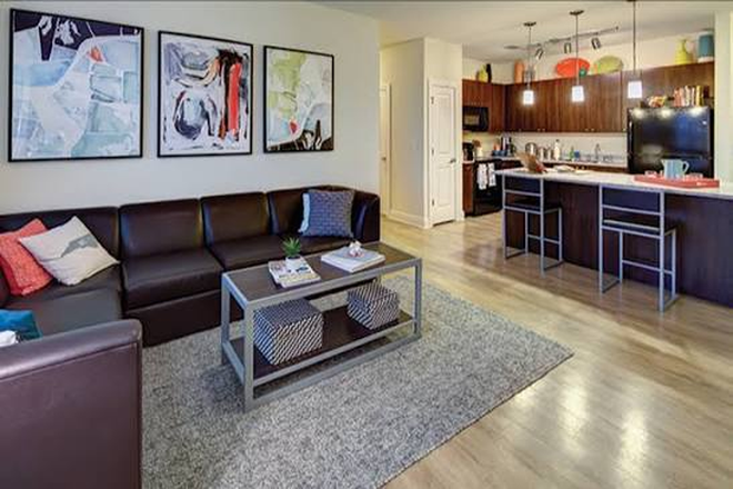 Model living room /kitchen - University Crossings