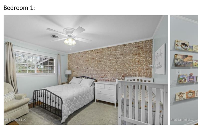 Bedroom 1 (occupied) - Heatherwood Neighborhood NE Jackson, 10 min from UMMC House