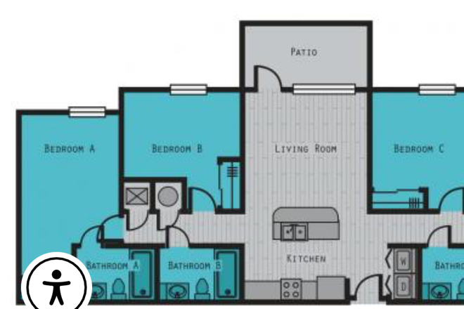 This is the floorplan of the unit - Campus Village