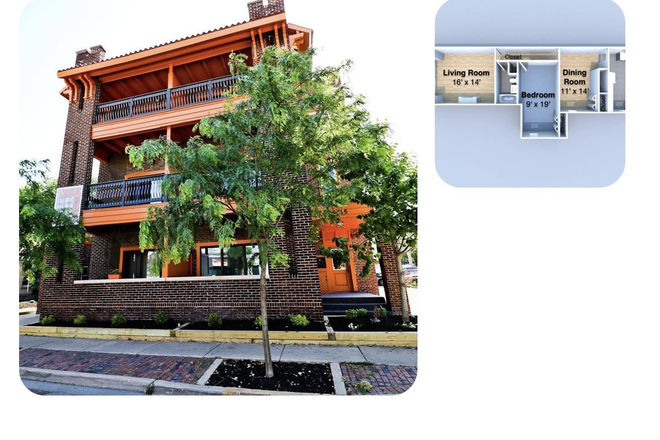 outside of building - Large Downtown Apartment with balcony
