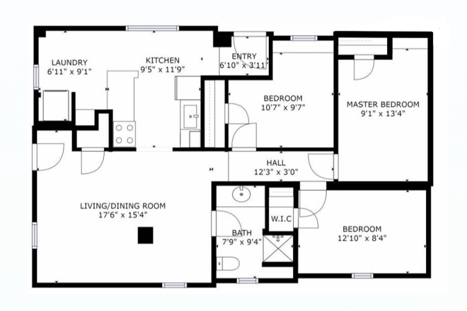 Floor Plan - 183 Hillside Dr Duplex