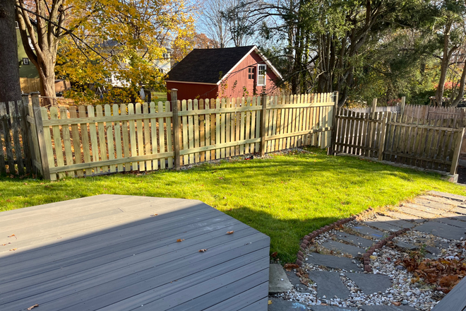 Back yard - Charming college rental close to campus.