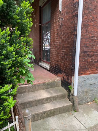 Front Porch - Trees will be trimmed - Large house with updated kitchen and rear yard. 4 - 6 Bedrooms, 3 bathrooms. Available 2025-2026 t