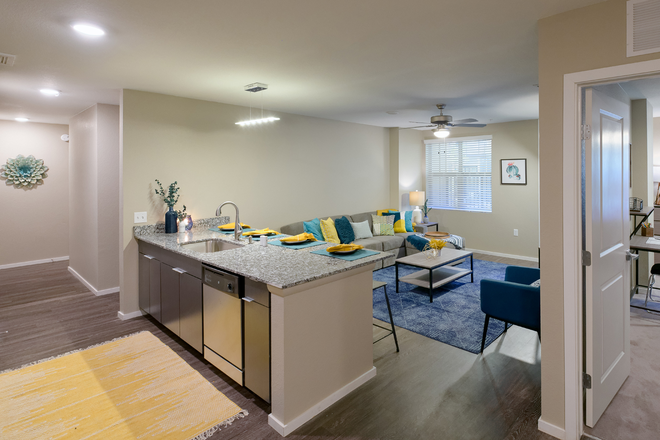Kitchen/ Living room - The Standard at Flagstaff: Apartments