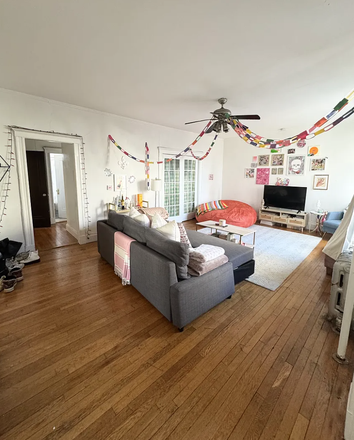 Living room - ROOM FOR RENT IN SPACIOUS APT LOCATED NEAR NORTHEASTERN