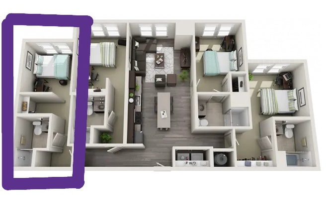 Location of bedroom - Skyvue