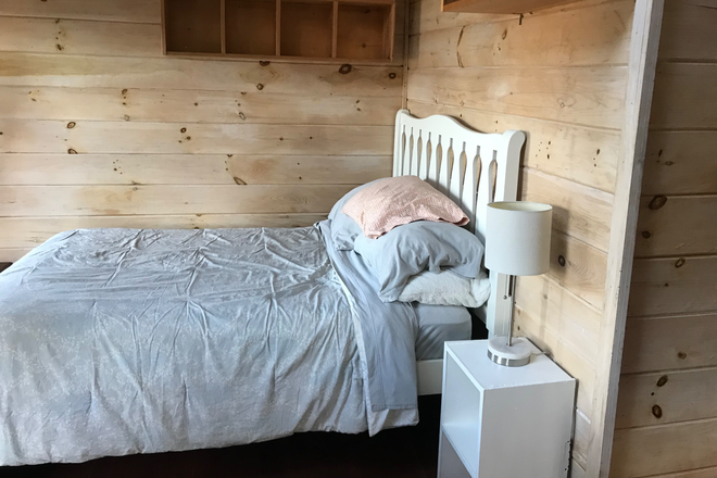 Linens included, if wanted. - Room for rent in small house. Shared bathroom, kitchen.