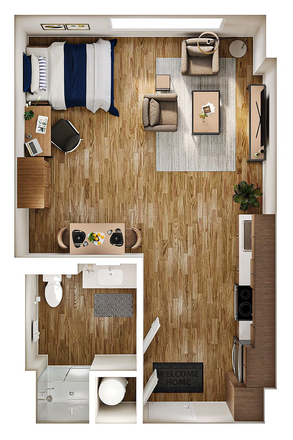3D floor plan - The View at Montgomery