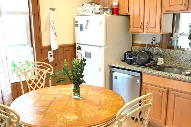 Kitchen with three fridges - Renovated home next to red line stop, walking distance to UMB, free laundary
