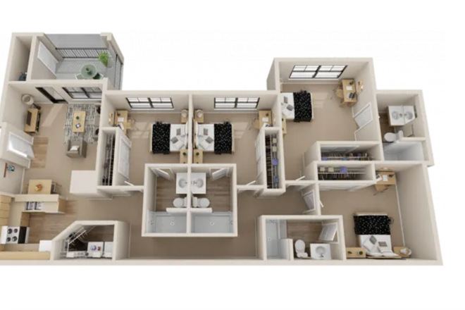 Floot Plan - Reveille Ranch Apartments