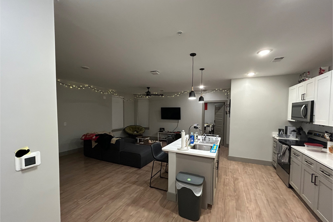 Entrance View - Aspen Heights Apartments, on border of campus