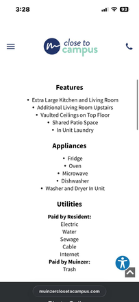 XL townhouse amenities - Fowler Pointe Townhome