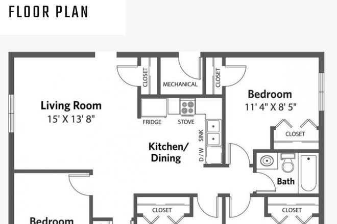Floor plan - Highland Hills East 4 Beds, 2 Baths
