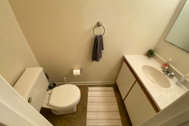 DOwnstairs half bath - Pheasant Run Townhouses, bus stop close, behind the food lion