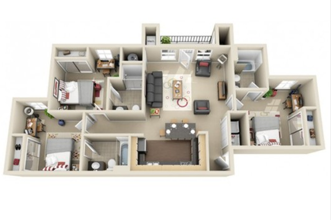 Overall Unit floorplan - The Village By Chander Crossing