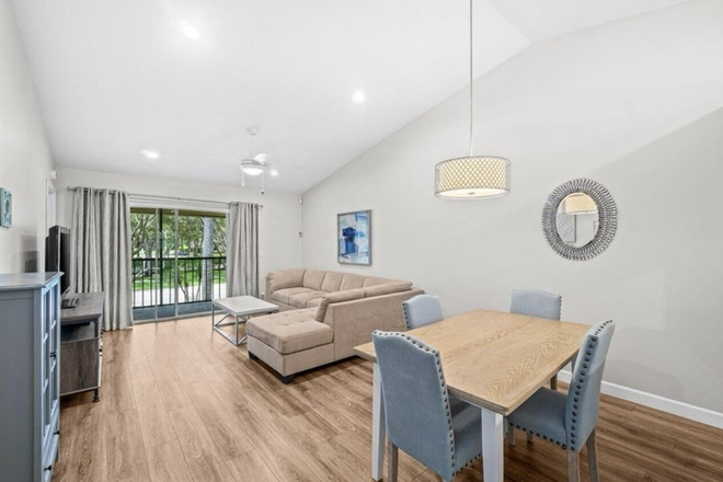 Main Living Space - FAU Convenience + Boca Living – Updated 2/2 Condo