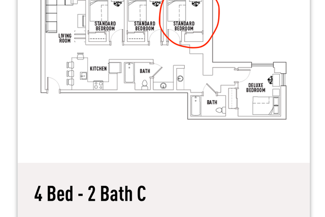 Bedroom C - LightView Apartments