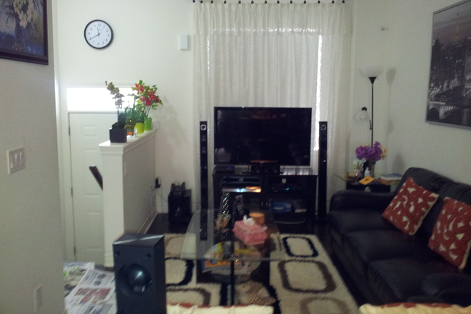 Living room - Private Room for Rent on Galloway Rd, Scarborough Townhome
