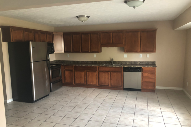 KITCHEN - Partially Furnished 3BR Home with 2-Car Garage – Just 2.6 Miles from Ross-Ade Stadium Parking
