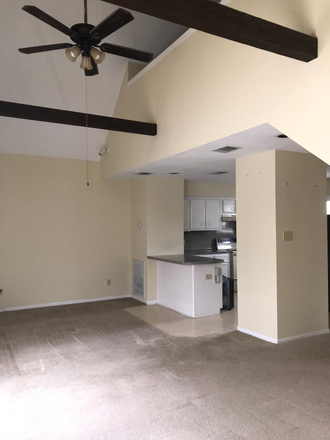 Living/Dining Room - 1 BD Garage Apt. Close to Rice 6/1 or 7/1. $1399. Rice-retiree owned. Partially furnished