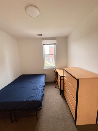 One of the larger rooms in the unit - South Campus Commons Apartments