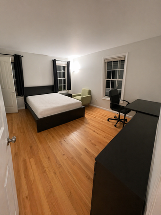 Bedroom - Men’s sublet May - August (FURNISHED / 3 street-facing Large Windows / Walk-in Closet)