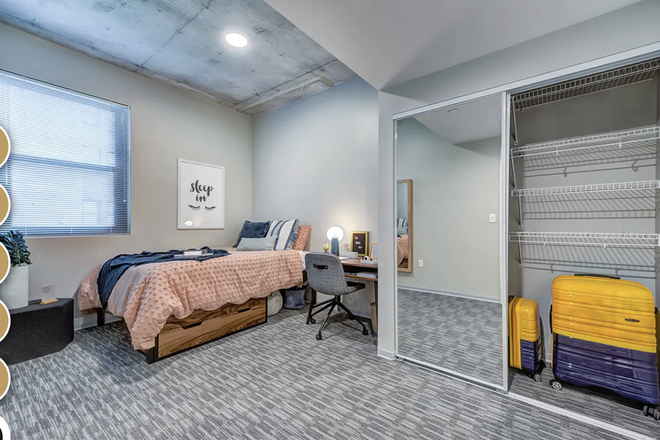 Bedroom - Rise on Chauncey Apartments
