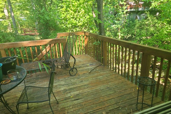 Deck - Carrboro Grad Housing House