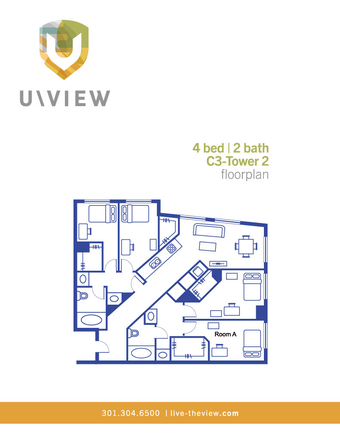 Room A is available for sublet - Sublet for 1 room in University View 4x2 (Male) Apartments