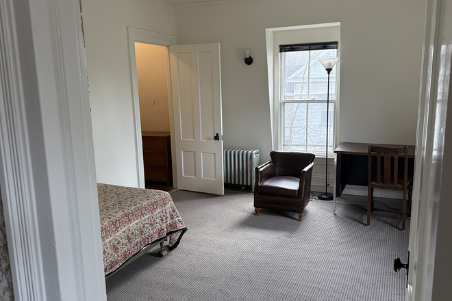 Third floor room facing South and East - Third-Floor Room Rental in Historic Home, Walking Distance to UMass