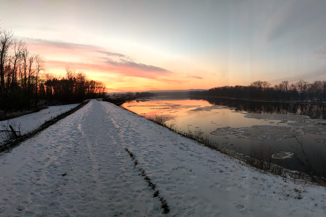 Riverwalk adjacent to property - Quiet Hadley Farmhouse, Bike Path, Walking Trails, Hardwood Floors