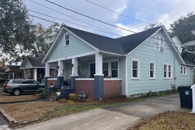 Front right of house - Craftsman Cottage with off street parking two blocks from Hampton Park Apartments