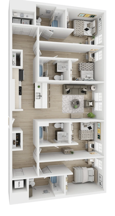Floor Plan - Fieldstone 2026-27 Lease Takeover, close to campus and lower rate