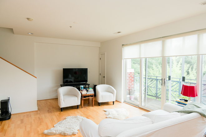Living Room - Townhouse Style Condo with 2 Balconies at the Barringer