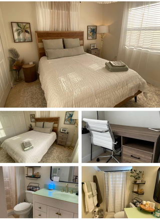 Queen bed, Desk, Dresser, Roomy closet & shower - Bright & Comfy Spare Room - Ideal for UM Student or Staff Condo