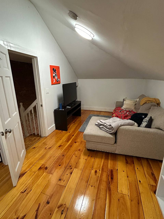 Living room - Room for Sublet in Somerville Townhome