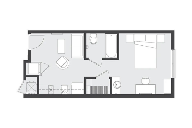 A1 Floorplan - Midtown Apartments