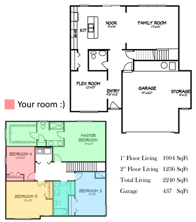 Floorplan - 🏡ALL-INCLUSIVE Student New House | Room for rent / Sublet/lease | 1min bus, 5min car