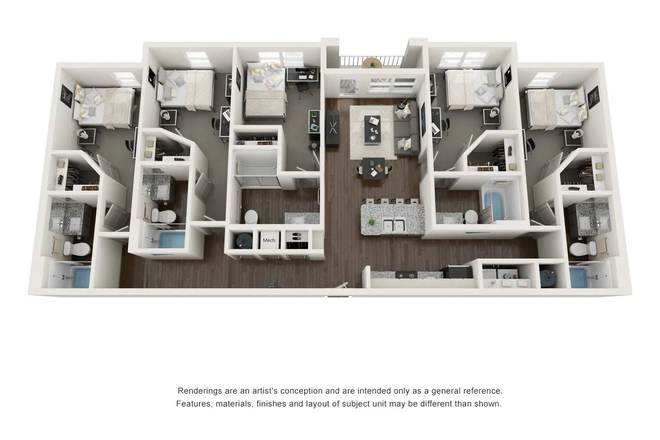 5x5 Floor Plan - 14sixtyfive- 5 mins. away from campus!! Apartments