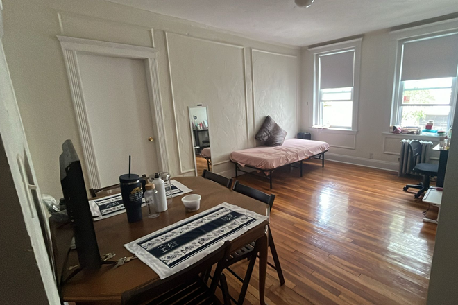 Living room with dining table - 4 Vinal Street, Boston, MA 02135