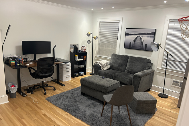 Living room and office included in this personal unit. - House in Quiet Neighborhood Close to Campus