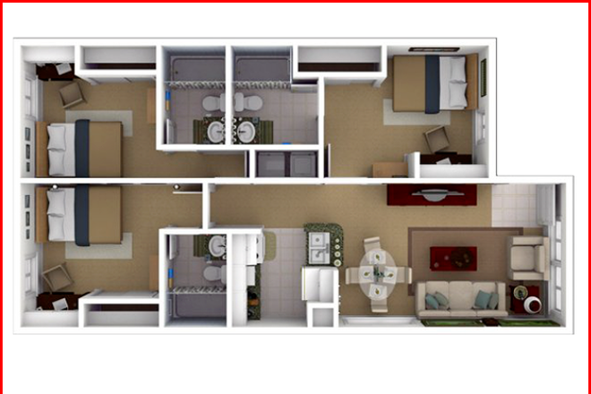 Floor Plan - The Ivy Apartments