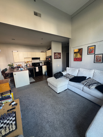 Living room - Cosy 2 bedroom in Central High apartments (Downtown South Bend)